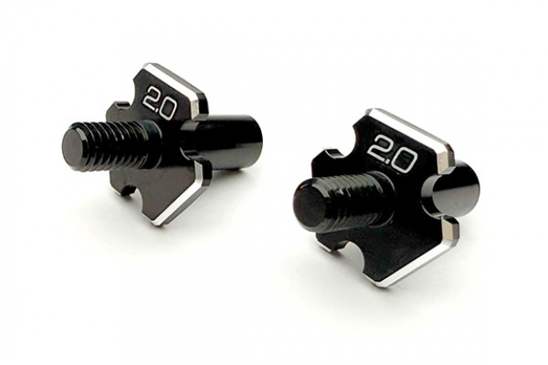 Reve D RDX Alu. Front 2mm Axle for D1-MK-B2 (2pcs.)(D1-010FA2)