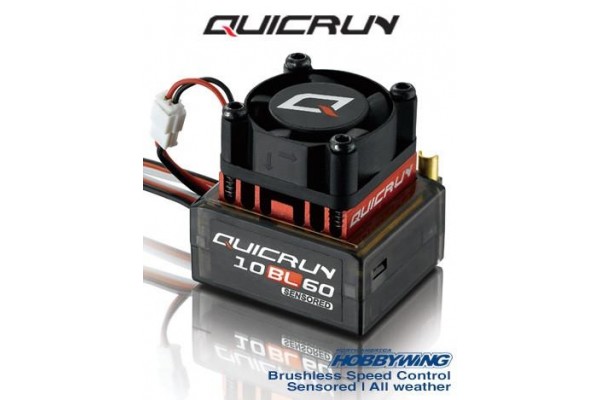 HOBBYWING 10BL60 SENSORED BRUSHLESS ELECTRONIC SPEED CONTROLLER (30108000)