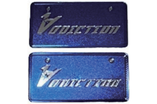 ADDICTION License Plate (Blue)(AD-NO-BU)