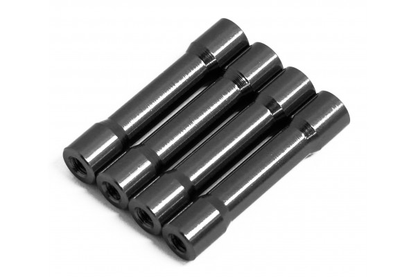 WRAP-UP NEXT ROUND SHAPE ALUMINUM POST SET 30mm(black/4pcs)(0738-FD)