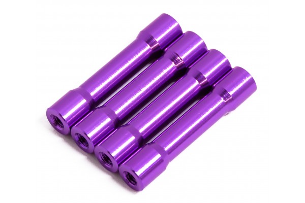 WRAP-UP NEXT ROUND SHAPE ALUMINUM POST SET 30mm(purple/4pcs)(0740-FD)