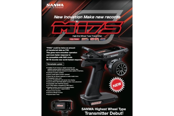 SANWA M17S FH5/FH5U RADIO w/RX-493i RECIEVER(M17S)