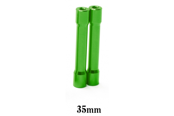 Wrap-Up NEXT Round Shape Aluminum Post 35mm (Green / 2pcs)(0793-FD)