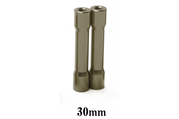 Wrap-Up NEXT Round Shape Aluminum Post 30mm (Gun Metal / 2pcs)(0788-FD)
