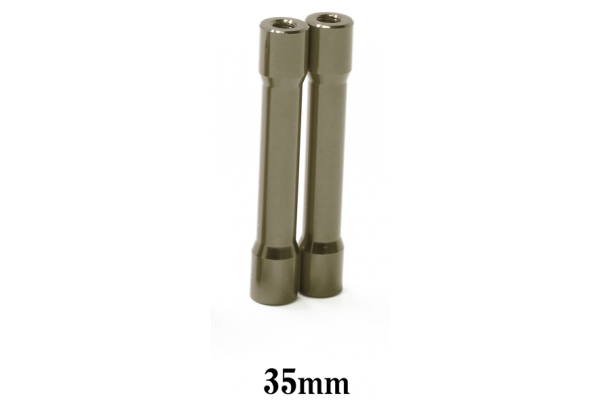 Wrap-Up NEXT Round Shape Aluminum Post 35mm (Gun Metal / 2pcs)(0791-FD)