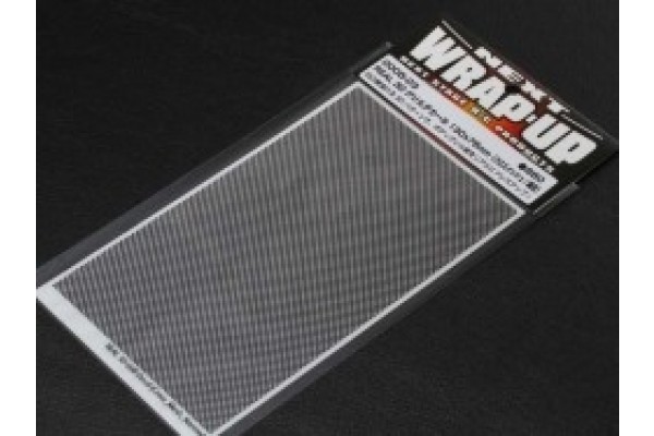 WRAP-UP NEXT REAL 3D GRILL DECAL 130x75mm (Cross_Mesh/Thin)(0005-03)