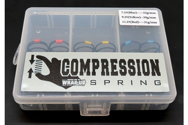 WRAP-UP NEXT COMPRESSION SPRING SET 45mm (7.25 / 9.25 / 11.25)(0038-25)