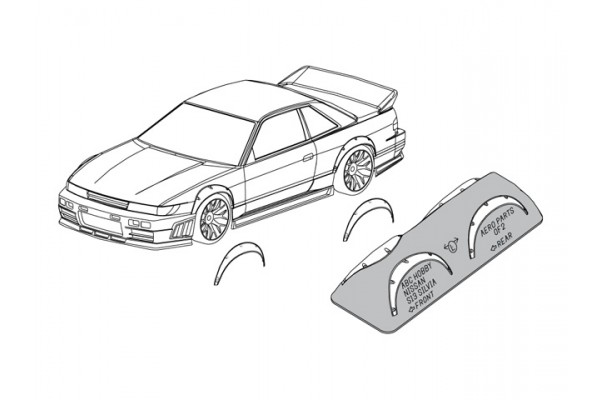 ABC HOBBY Over Fender Parts / for S13 Silvia (66709)