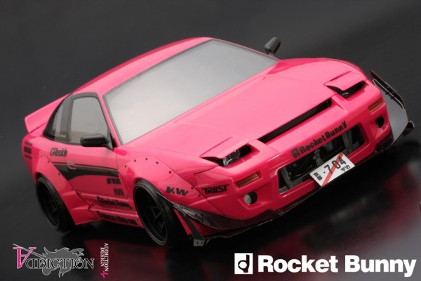 ADDICTION ROCKETBUNNY 180SX V2 Rip Spoiler and Front Canard wings (AD010-3)
