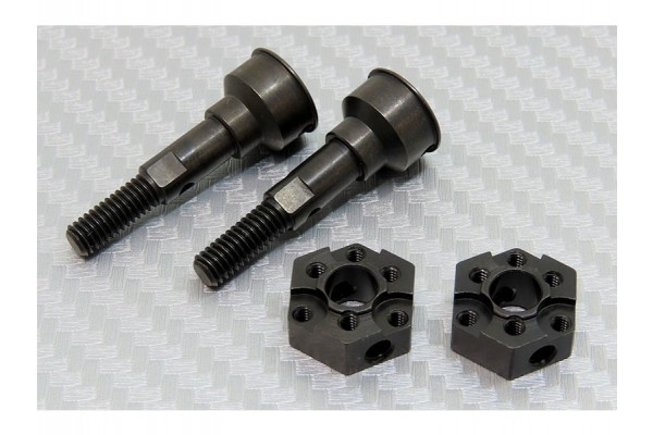 WRAP-UP NEXT YD HIGH TRACTION AXLE & HEX HUB SET (0597-FD)