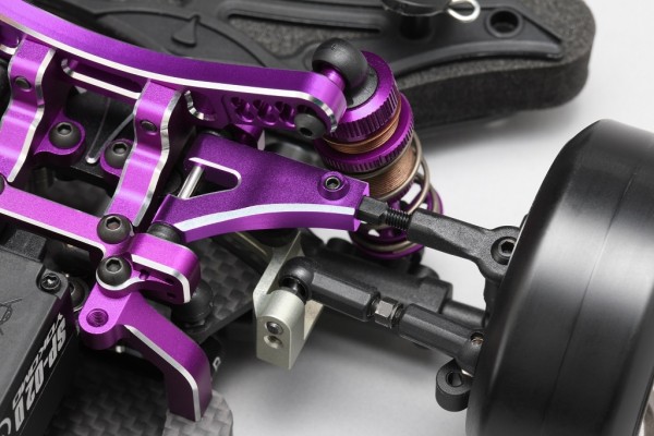 YOKOMO Aluminum front upper A arm (Purple anodized) (Y2-P08FUC 